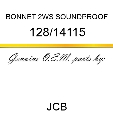 BONNET 2WS SOUNDPROOF 128/14115