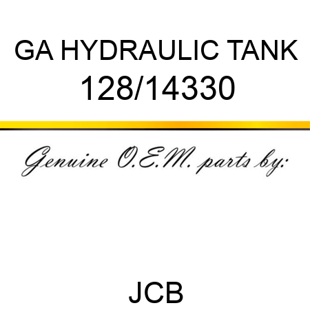 GA HYDRAULIC TANK 128/14330