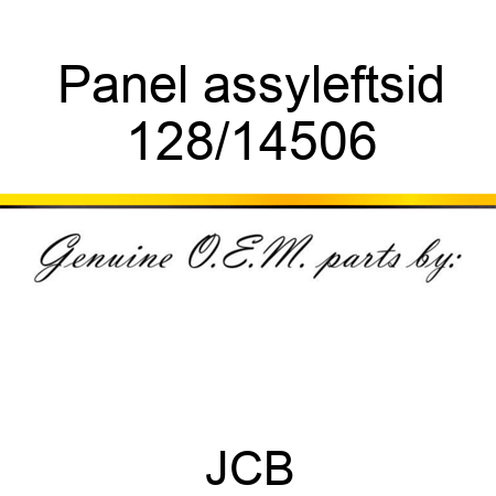 Panel assy,leftsid 128/14506