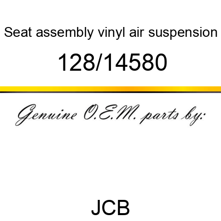 Seat, assembly vinyl, air suspension 128/14580