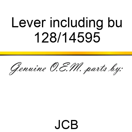 Lever including bu 128/14595