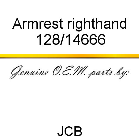 Armrest, righthand 128/14666