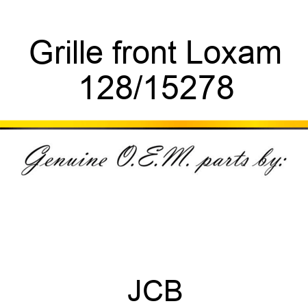 Grille front Loxam 128/15278