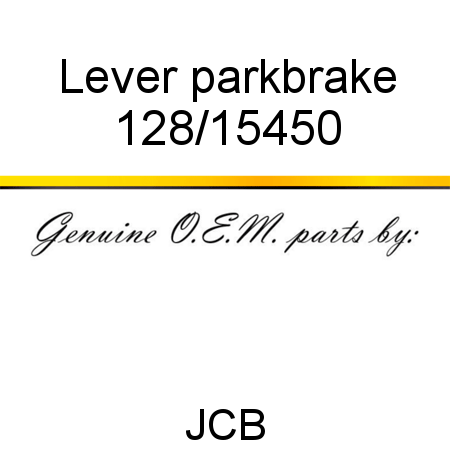 Lever, parkbrake 128/15450