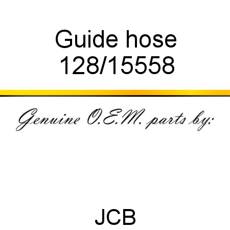 Guide, hose 128/15558