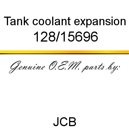Tank, coolant expansion 128/15696