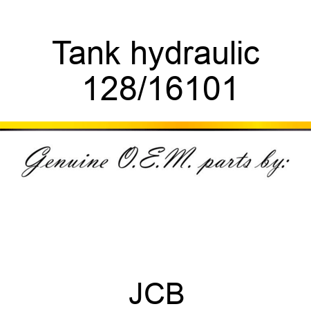 Tank hydraulic 128/16101
