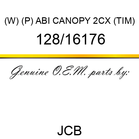 (W) (P) ABI CANOPY 2CX (TIM) 128/16176