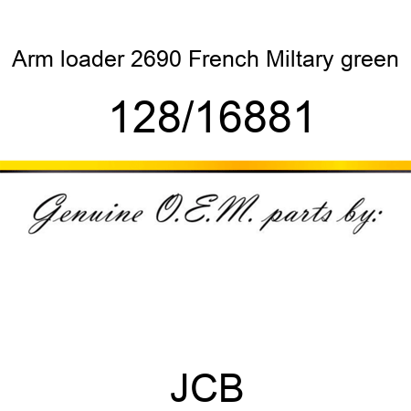 Arm loader, 2690 French Miltary green 128/16881