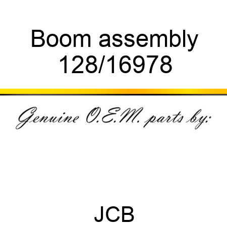 Boom assembly 128/16978