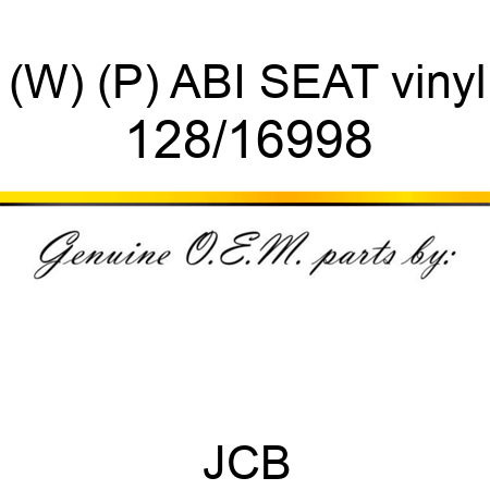 (W) (P) ABI SEAT vinyl 128/16998