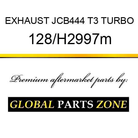 EXHAUST JCB444 T3 TURBO 128/H2997m