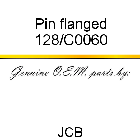 Pin, flanged 128/C0060