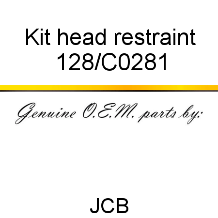 Kit, head restraint 128/C0281