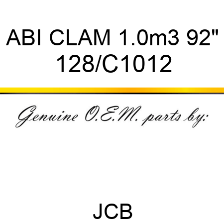ABI CLAM 1.0m3 92