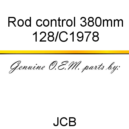 Rod, control 380mm 128/C1978