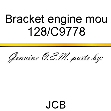 Bracket engine mou 128/C9778