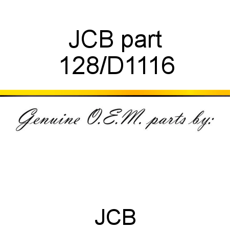 JCB part 128/D1116