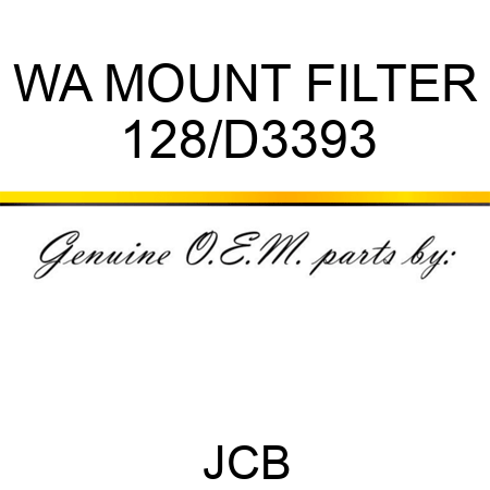 WA MOUNT FILTER 128/D3393