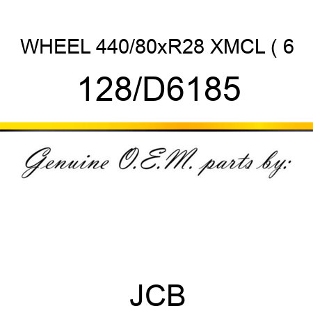 WHEEL 440/80xR28 XMCL (+6 128/D6185