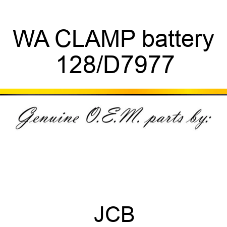 WA CLAMP battery 128/D7977
