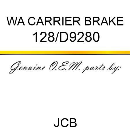 WA CARRIER BRAKE 128/D9280