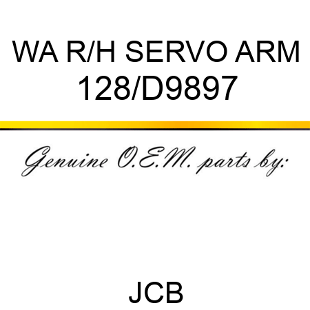 WA R/H SERVO ARM 128/D9897