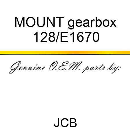 MOUNT gearbox 128/E1670