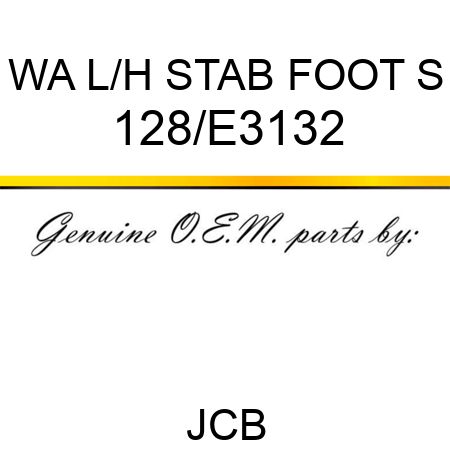 WA L/H STAB FOOT S 128/E3132