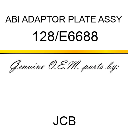 ABI ADAPTOR PLATE ASSY 128/E6688
