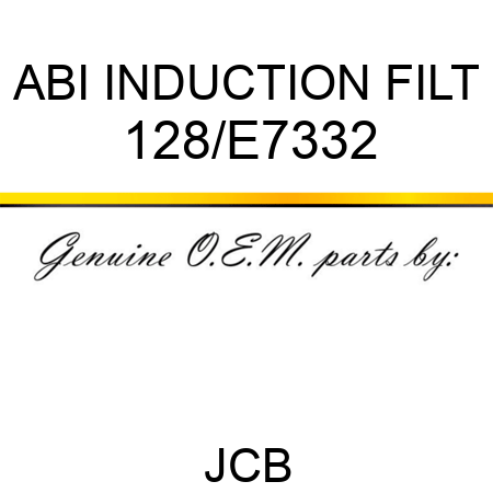 ABI INDUCTION FILT 128/E7332