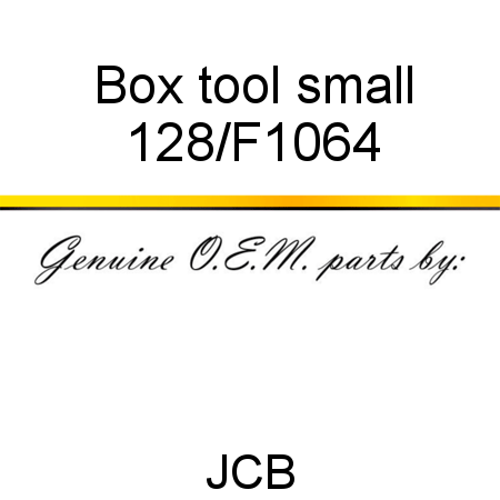 Box, tool, small 128/F1064