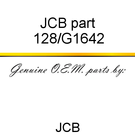 JCB part 128/G1642