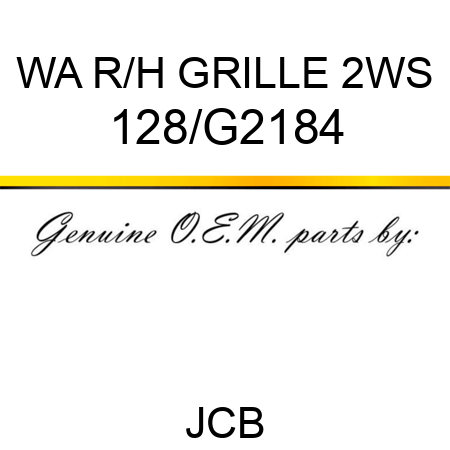 WA R/H GRILLE 2WS 128/G2184