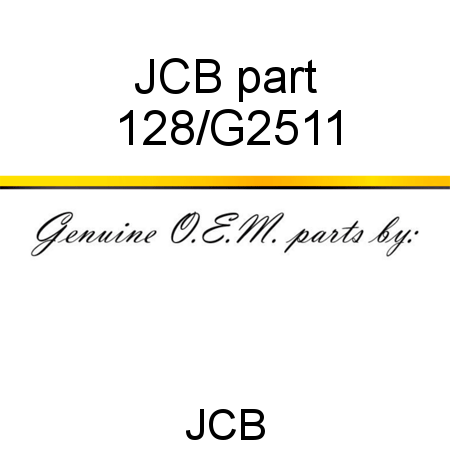 JCB part 128/G2511