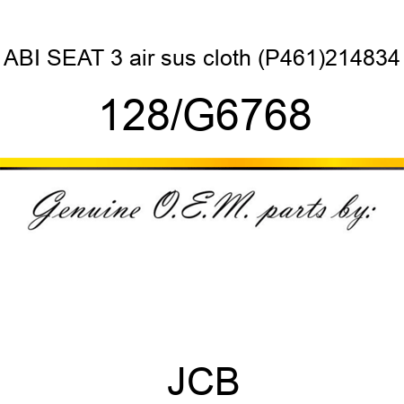 ABI SEAT 3 air sus cloth (P461)214834 128/G6768