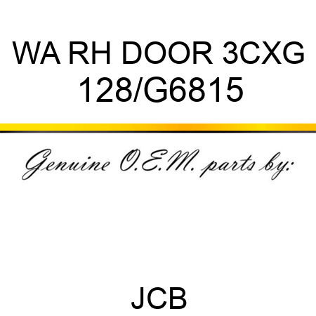 WA RH DOOR 3CXG 128/G6815