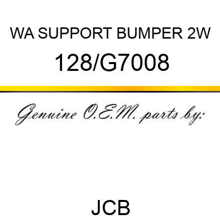 WA SUPPORT BUMPER 2W 128/G7008