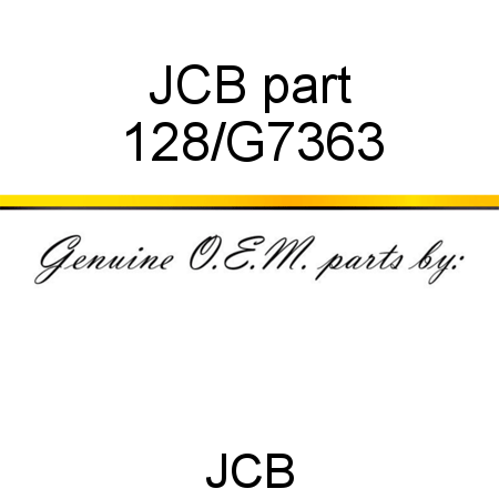 JCB part 128/G7363
