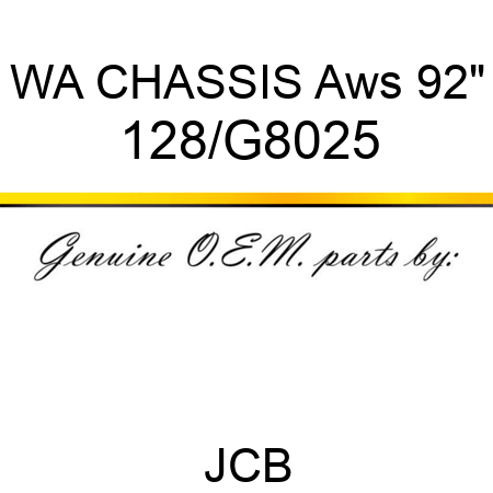 WA CHASSIS Aws 92