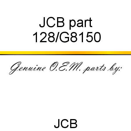 JCB part 128/G8150