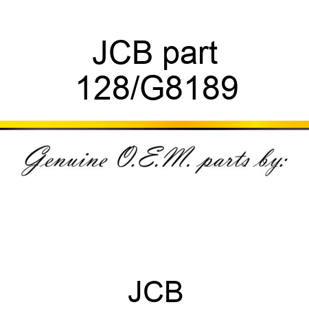 JCB part 128/G8189