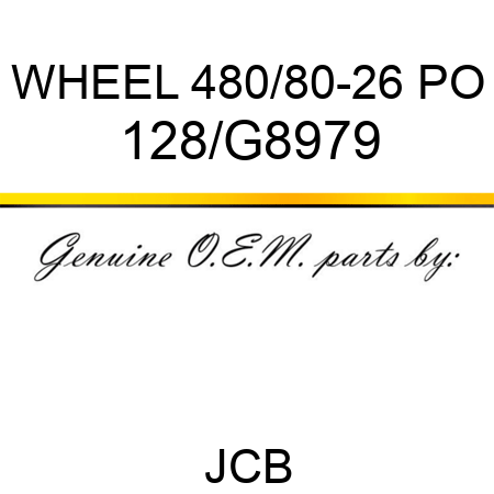 WHEEL 480/80-26 PO 128/G8979