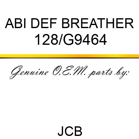 ABI DEF BREATHER 128/G9464