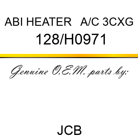 ABI HEATER + A/C 3CXG 128/H0971