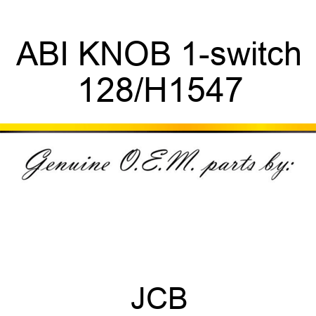 ABI KNOB 1-switch 128/H1547