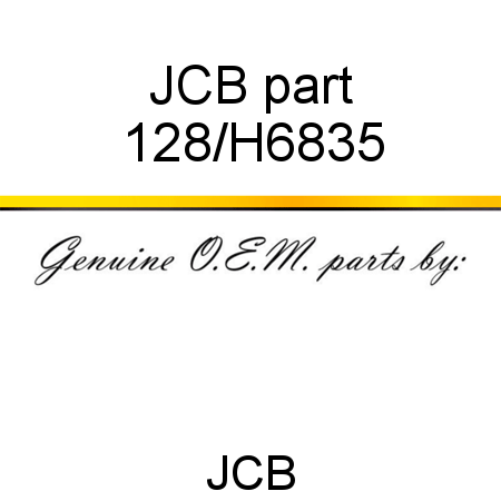 JCB part 128/H6835