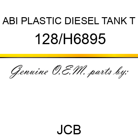 ABI PLASTIC DIESEL TANK T 128/H6895