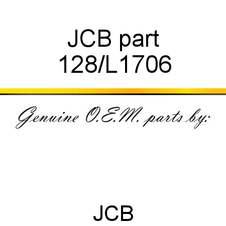 JCB part 128/L1706
