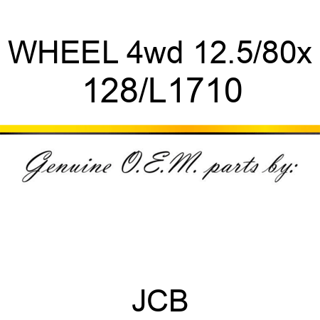 WHEEL 4wd 12.5/80x 128/L1710